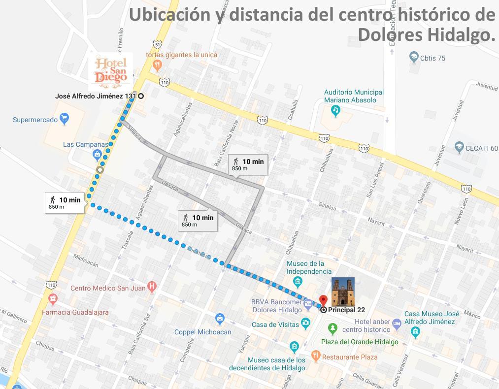 Hotel San Diego Dolores Hidalgo Kültér fotó